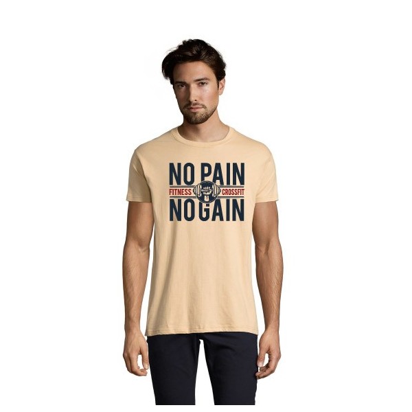 t-shirt no pain no gain sable