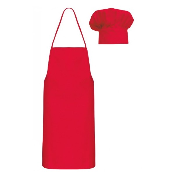 kit de cuisinier enfant personnalisé rouge