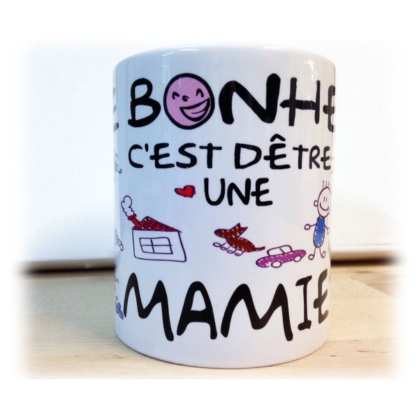Mug "Le Bonheur c'est d'être une mamie"