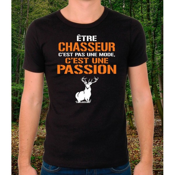 t-shirt chasseur passion cerf