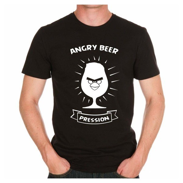 T-shirt homme noir "Angry Beer"