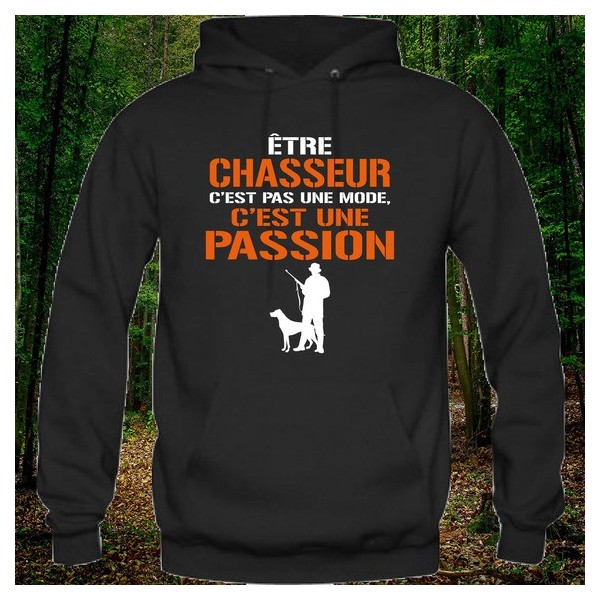 sweat-shirt chasseur passion chasseur et chien