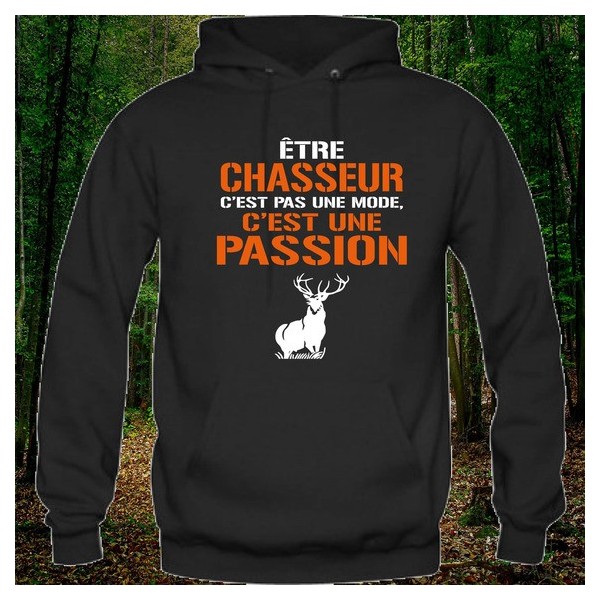 sweat-shirt chasseur passion cerf