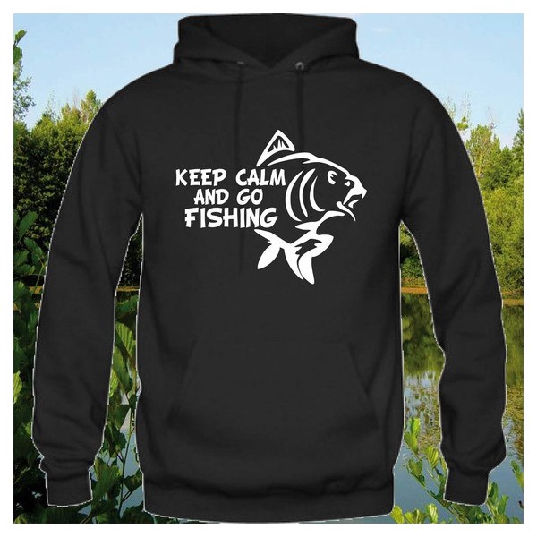 Sweat-shirt  "Keep Calm and Go Fishing"