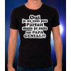 T-shirt noir "Papa Génial"