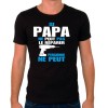 T-shirt noir "Papa Bricoleur"