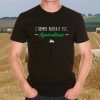 T-shirt homme noir "L'homme parfait est agriculteur"