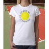 T-shirt "Femme de supporter" Tennis