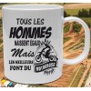 Mug "Tous les hommes Motocross"