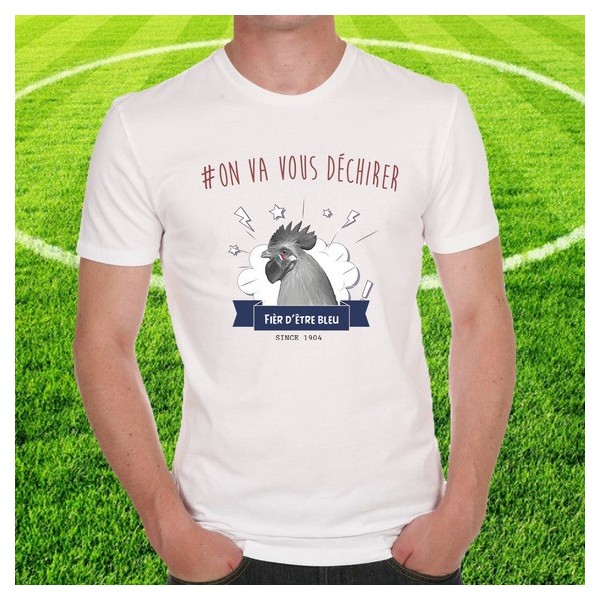 T-shirt rugby "On va vous déchirer"
