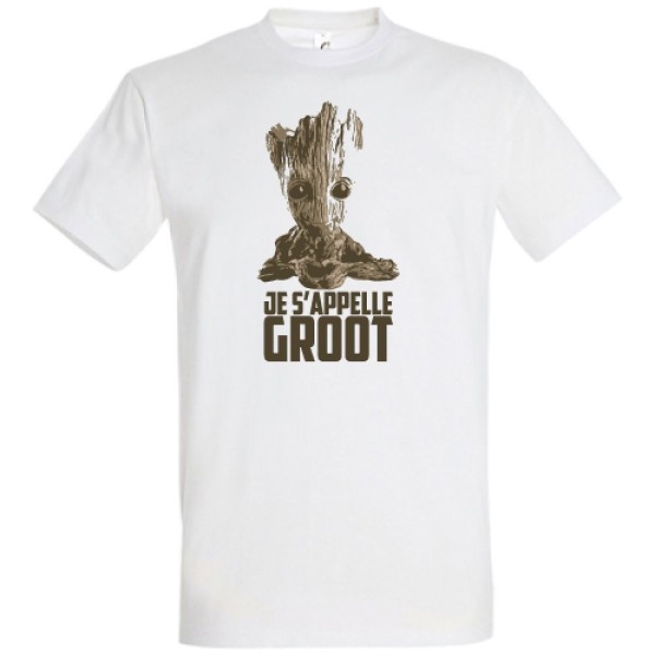 t-shirt "je s'appelle groot"
